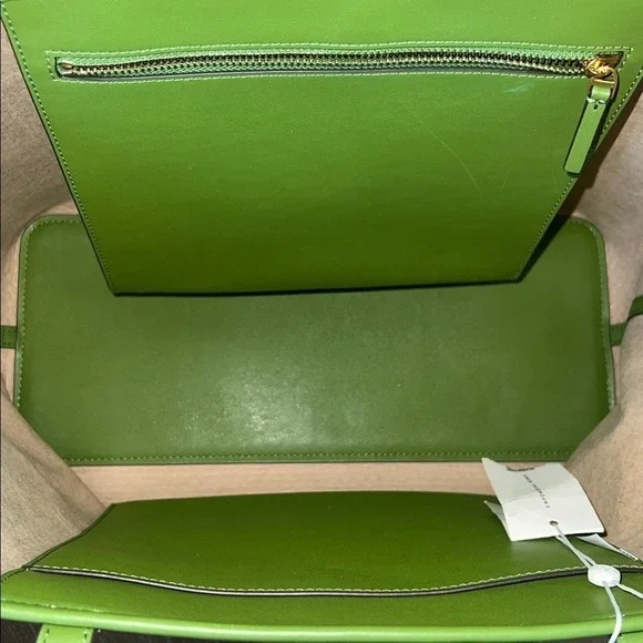 NWT Tory Burch Leather Woven Tote Bag - Picture 11 of 12